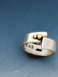 Twerked Ring Silver and Gold balls