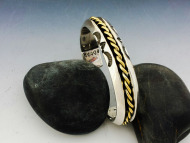 Dude Bracelet with 18kt twist